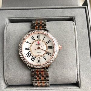 ✨NEW IN BOX✨ MICHELE DIAMOND watch Rose Gold